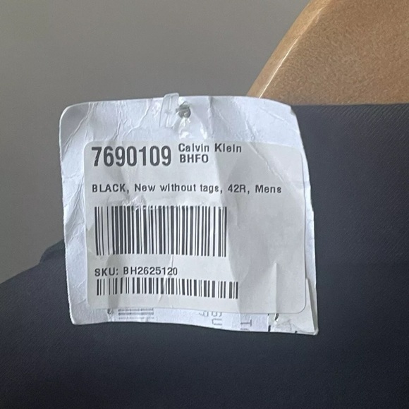 NWT Calvin Klein Men's Slim Fit Black Suit Jacket 42R - Picture 4 of 13